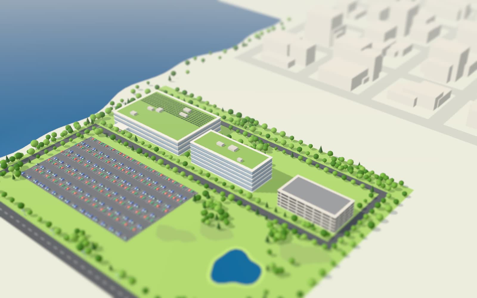 Genesis Medical Center - Silvis Campus, Silvis, drawn by the planner: 137 beds · 260,000 square feet · 3-story podium, 5-story tower.